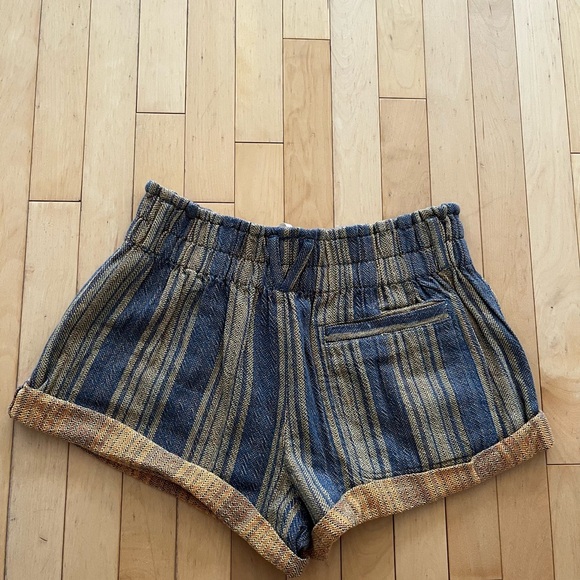 Free People Flare Baja Sun Burst Combo  Striped Shorts - Picture 4 of 7
